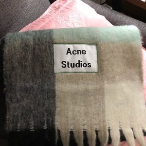 Acne studios check scarf